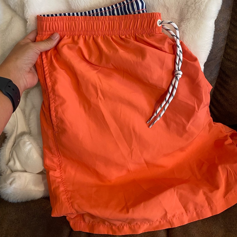 Never worn XL orange trunks